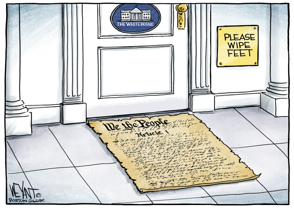  CONSTITUTIONAL DOORMAT by Christopher Weyant