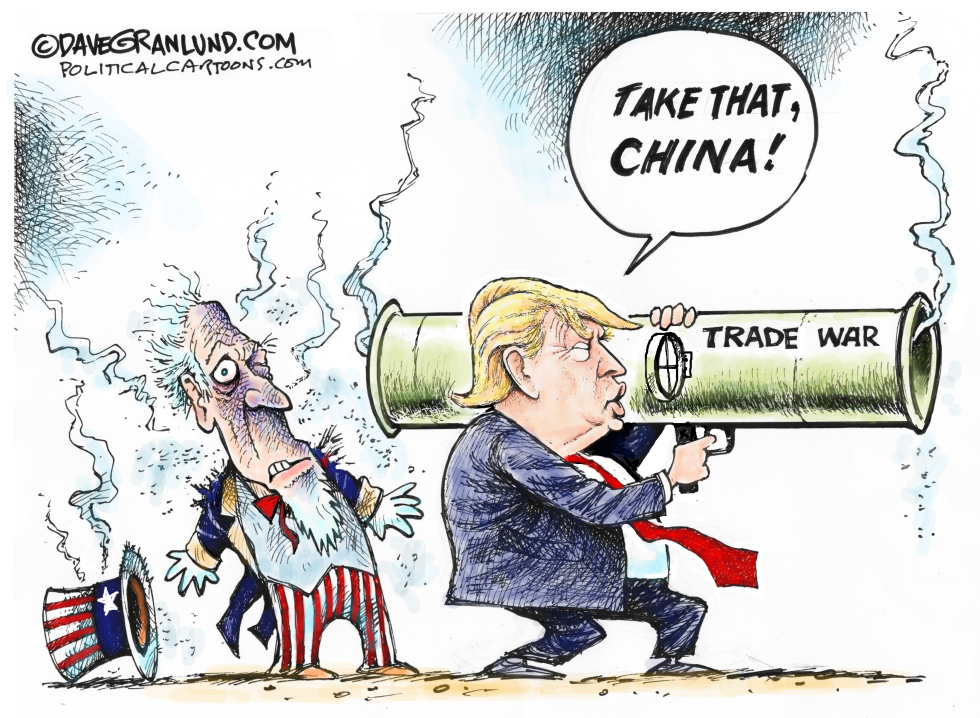  CHINA AND US TRADE WAR by Dave Granlund