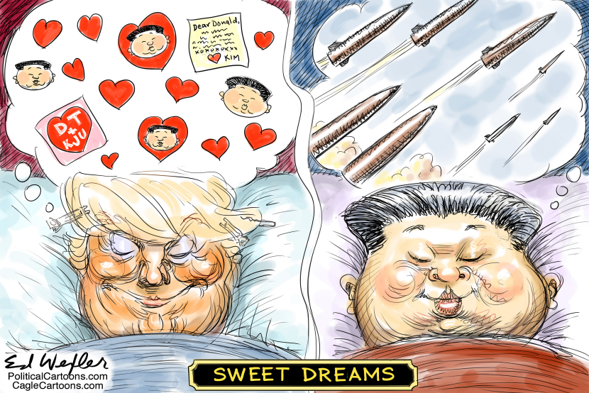 Trump Kim Sweet Dreams