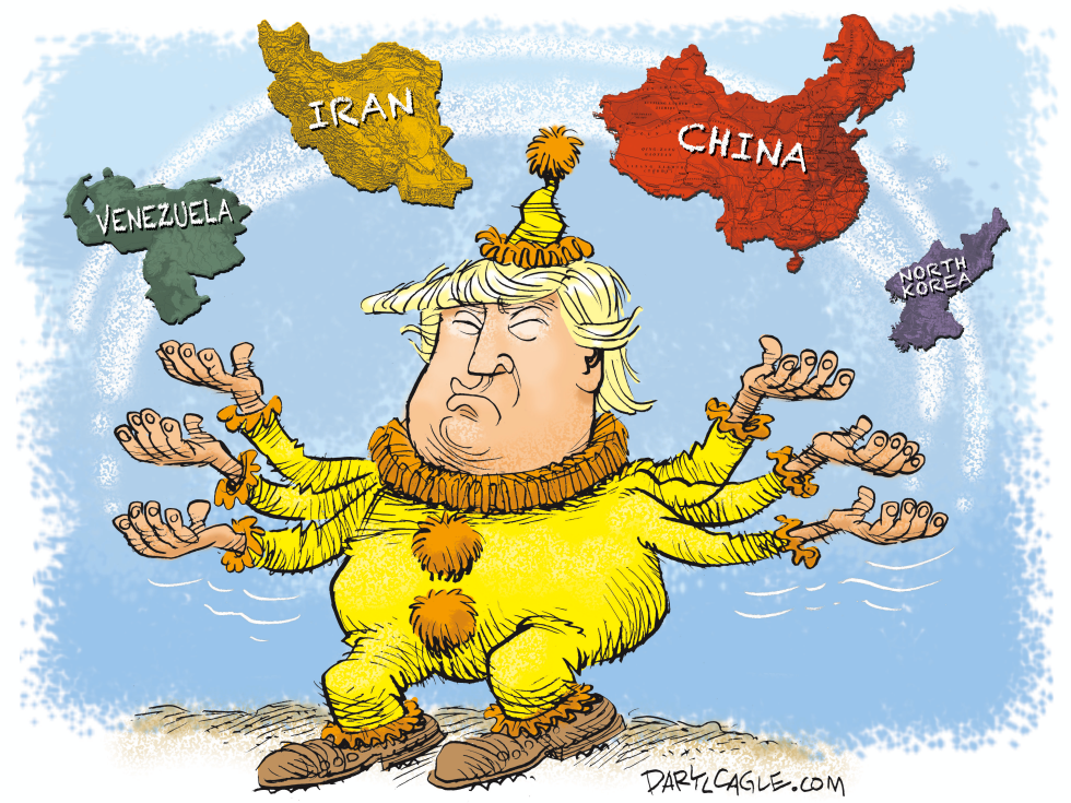 Trump Juggles Troubles