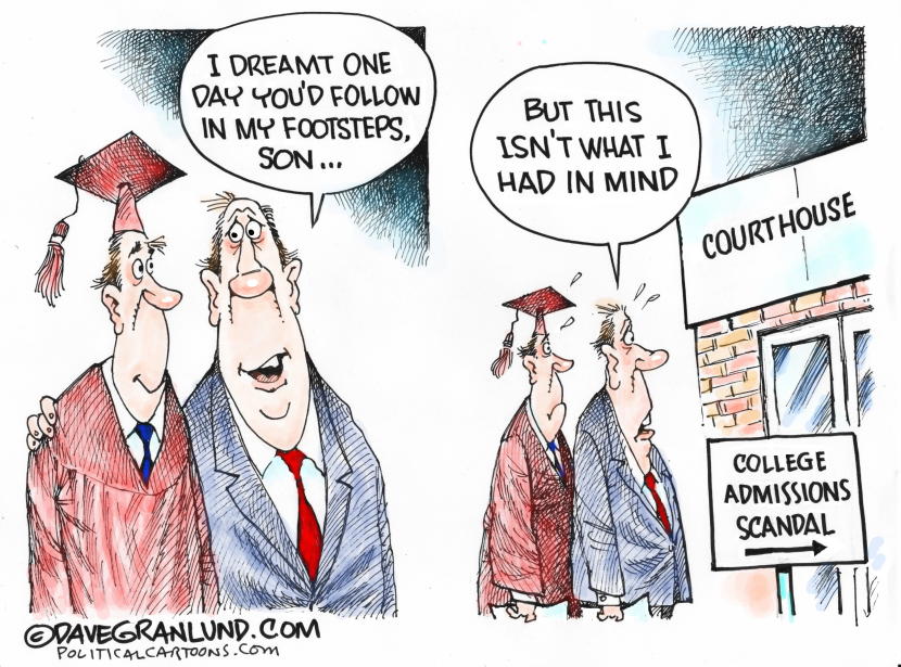 College grad and parent