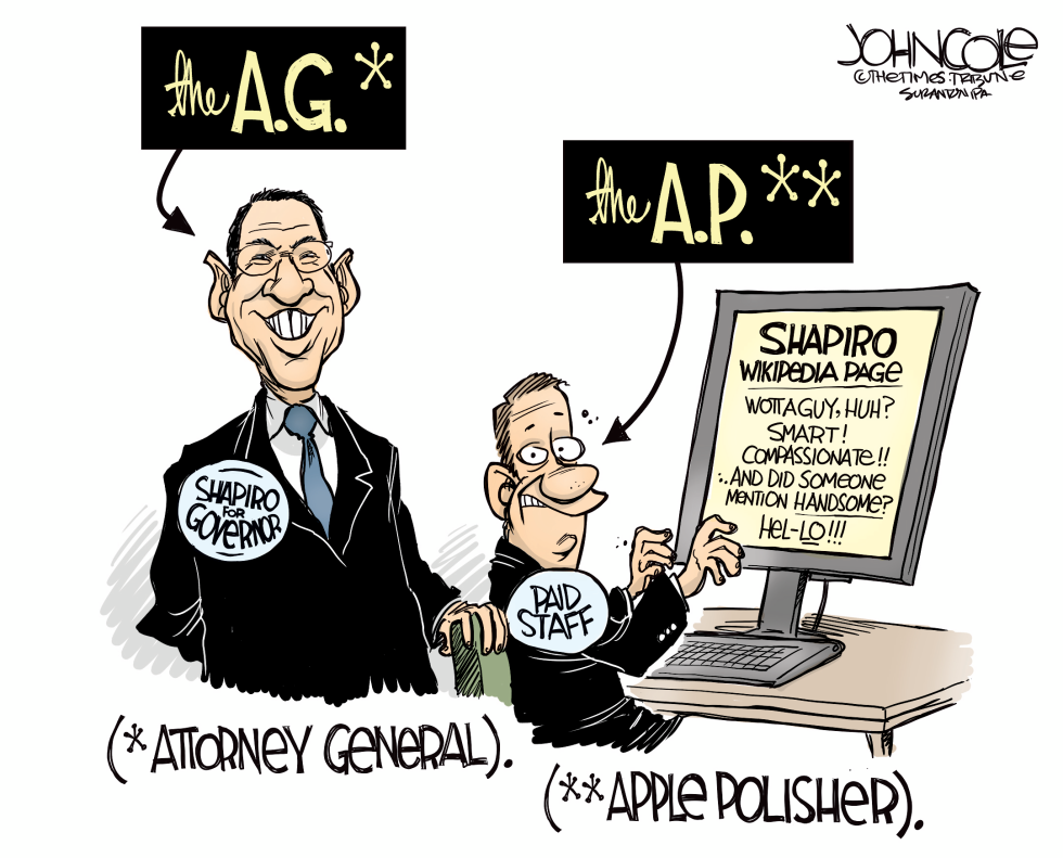LOCAL PA Shapiro and Wikipedia