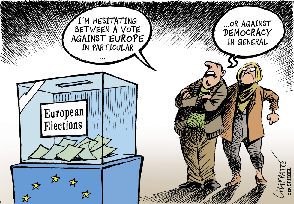  ON THE EVE OF EUROPEAN ELECTIONS by Patrick Chappatte