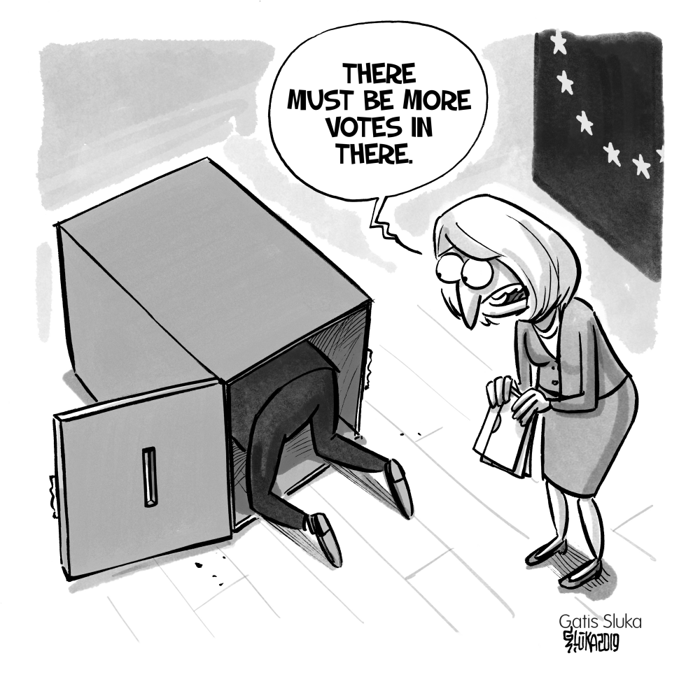  EU PARLIAMENT ELECTION VOTE COUNTING by Gatis Sluka