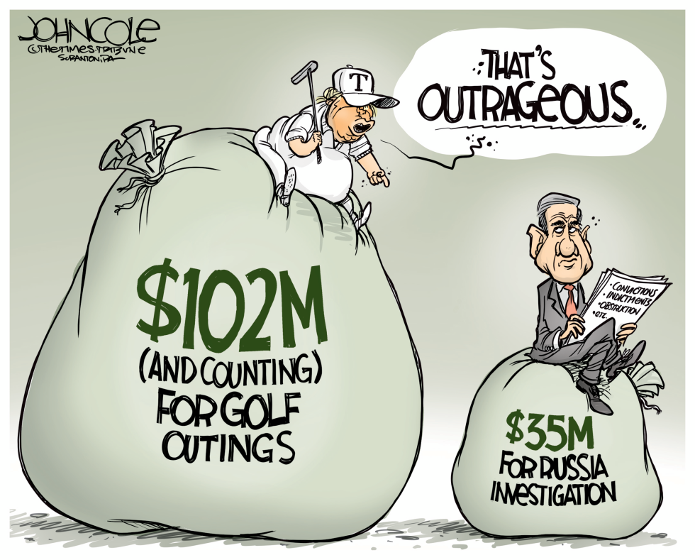 Trump golf outings cost