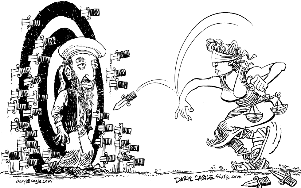  OSAMA AND JUSTICE by Daryl Cagle