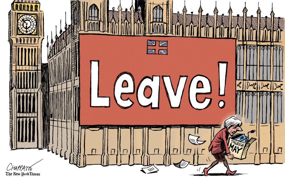 THERESA MAY IS OUT by Patrick Chappatte