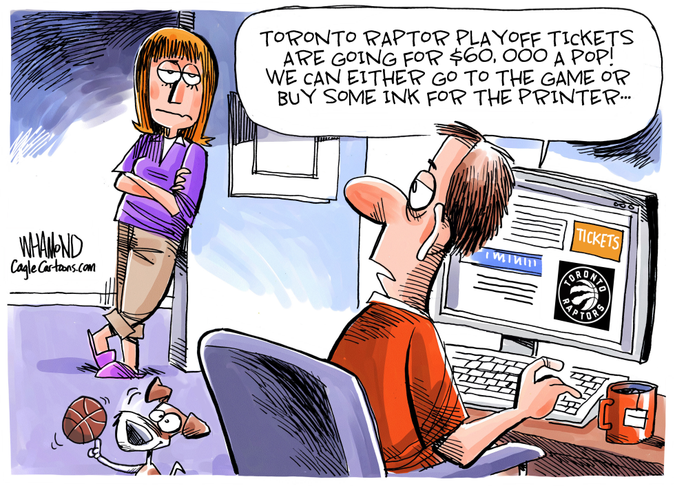  NBA RAPTOR TICKETS HIT 60 K by Dave Whamond