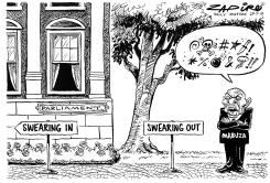 SWEARING OUT by Zapiro