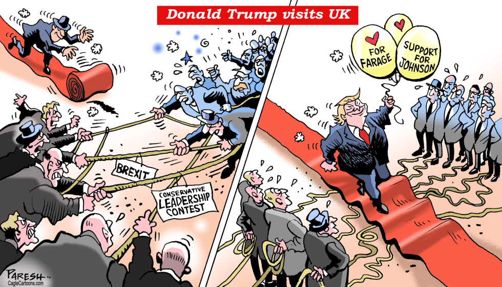  TRUMP VISITS UK by Paresh Nath