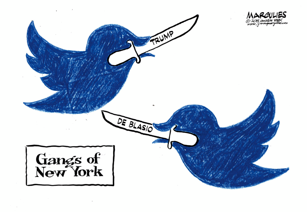 Trumpde Blasio Twitter War