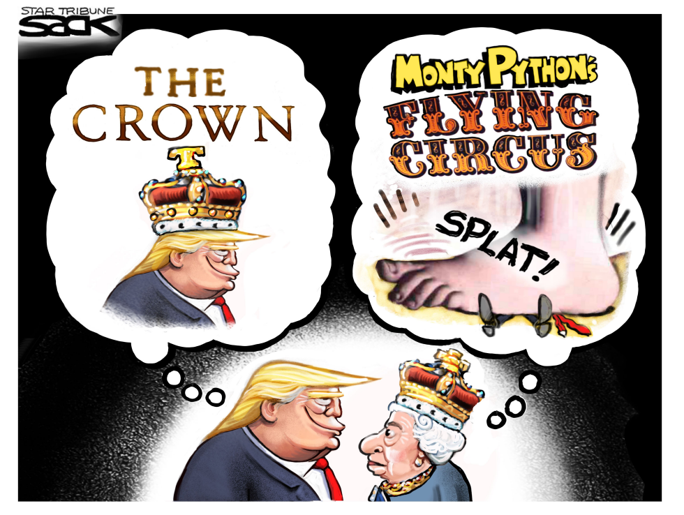  TRUMP V QUEEN by Steve Sack