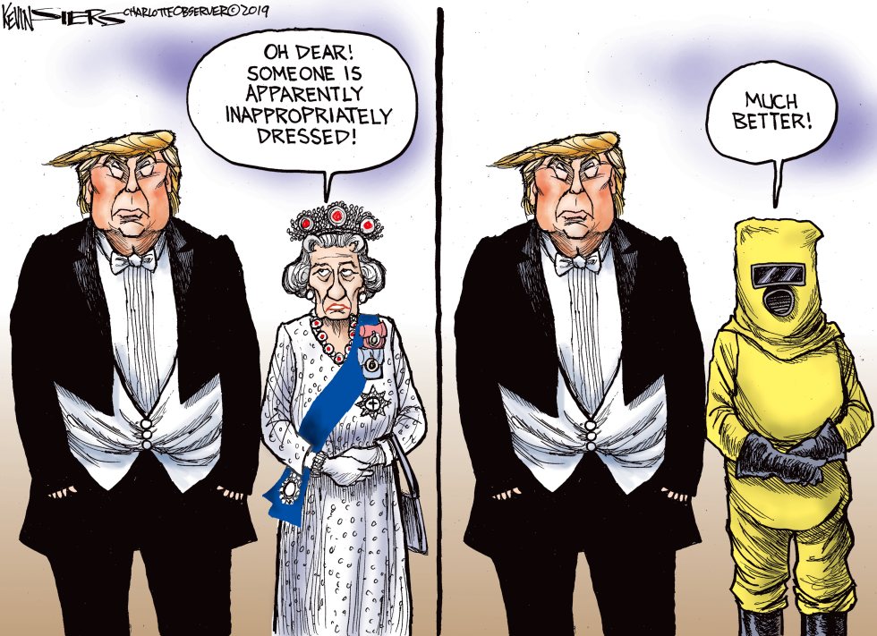  TRUMP AND THE QUEEN by Kevin Siers