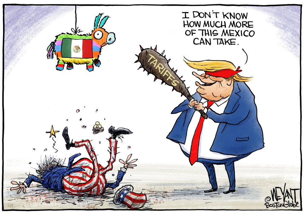  PIñATA TARIFF by Christopher Weyant