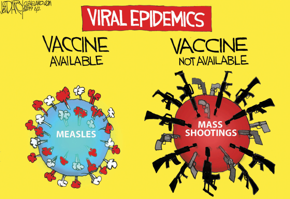 Mass Shootings and Measles Epidemics