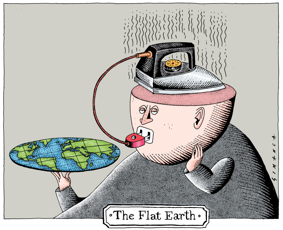  THE FLAT EARTH by Osmani Simanca