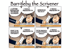 AG BARR AS BARTLEBY THE SCRIVENER by R.J. Matson