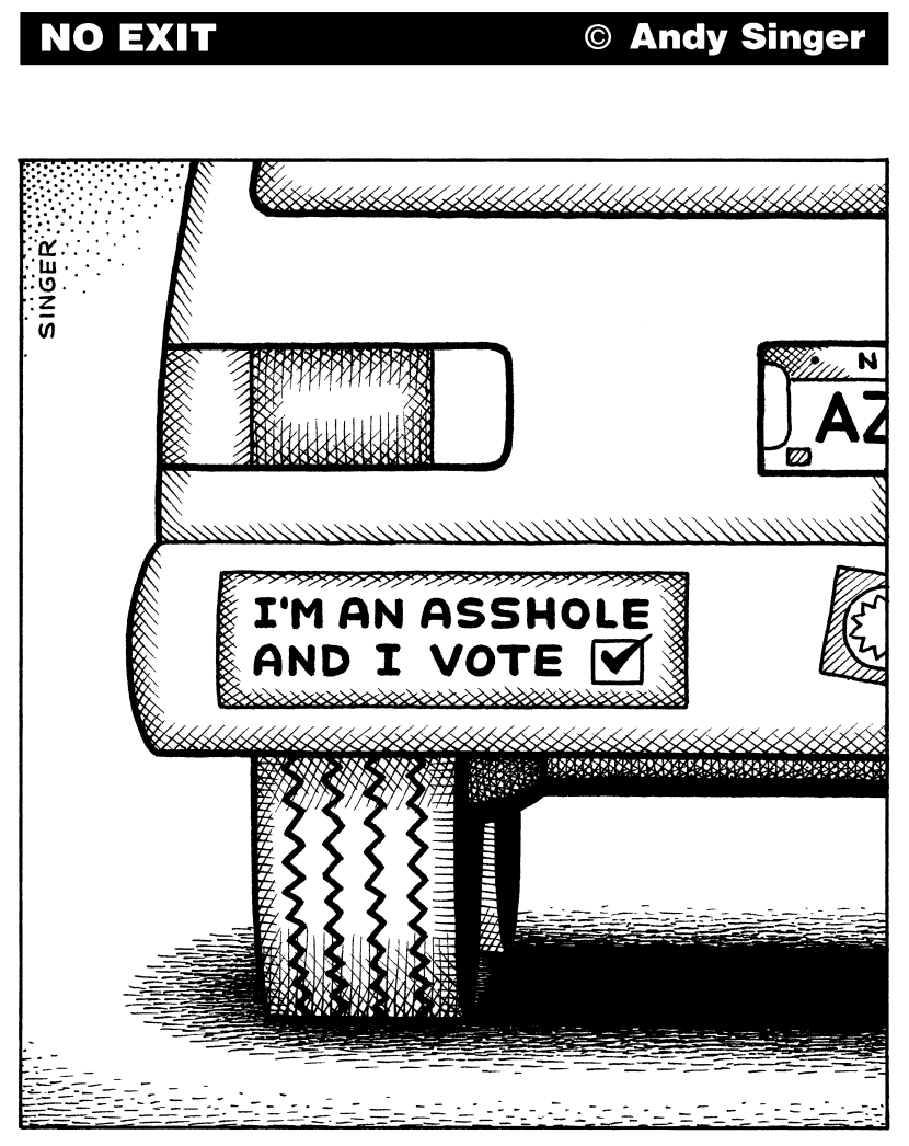 I Vote Bumpersticker