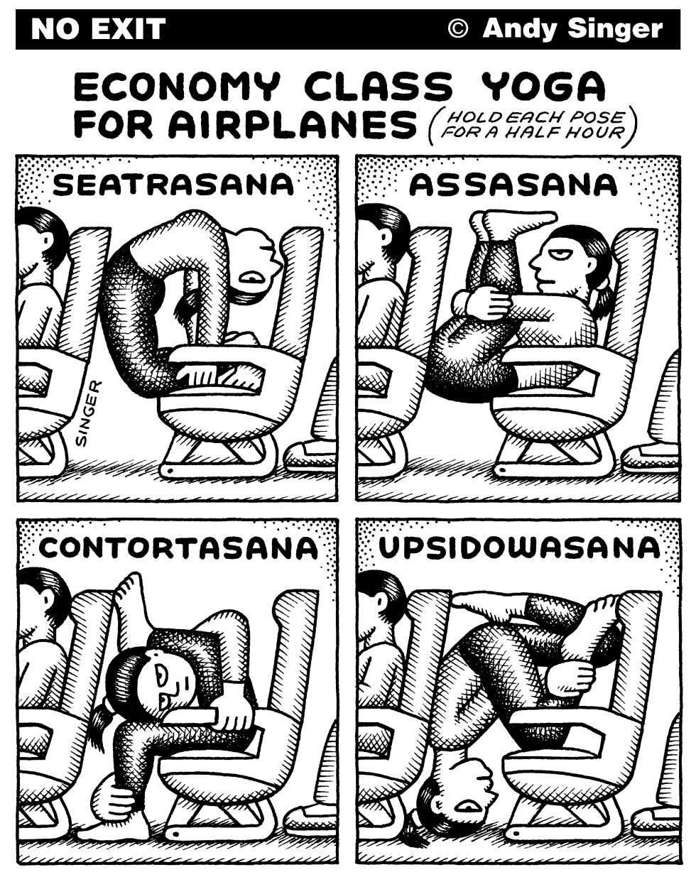 Economy Class Airplane Yoga