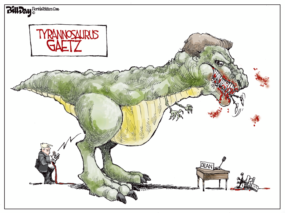  TYRANNOSAURUS GAETZ by Bill Day