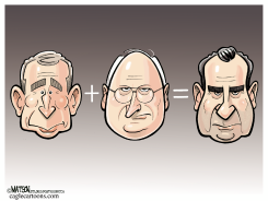 BUSH + CHENEY = NIXON by R.J. Matson