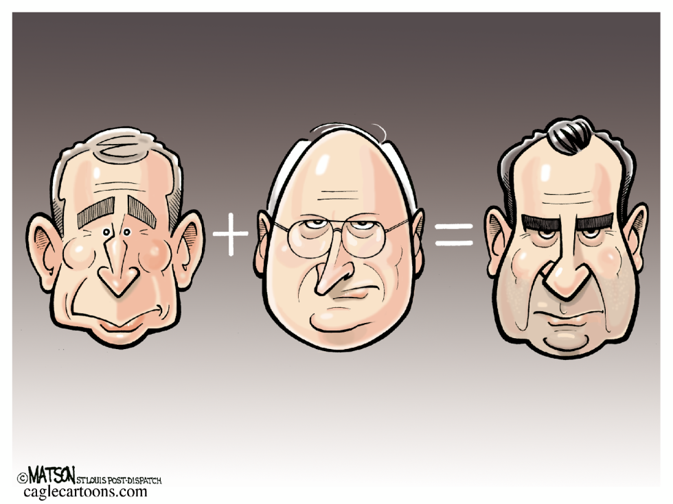 Bush + Cheney = Nixon-COLOR