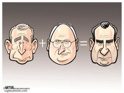 BUSH + CHENEY = NIXON /  by R.J. Matson