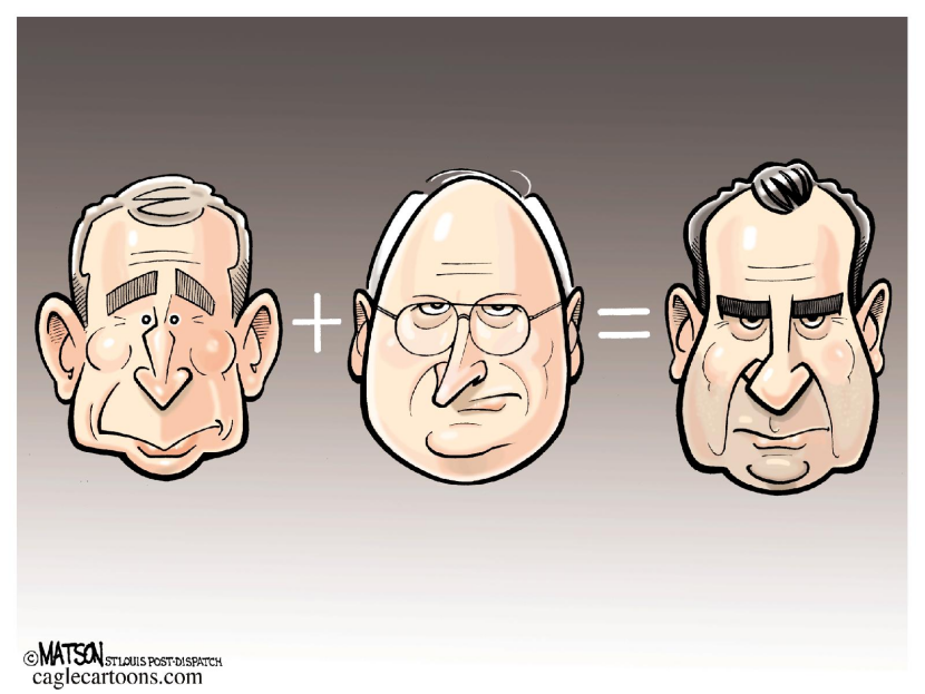 Bush + Cheney = Nixon / COLOR