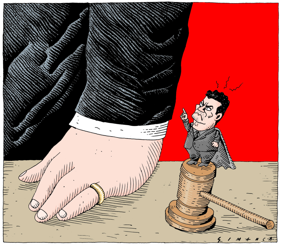  BRAZILIAN PRESIDENT LULA DA SILVA AND JUDGE SERGIO MORO by Osmani Simanca