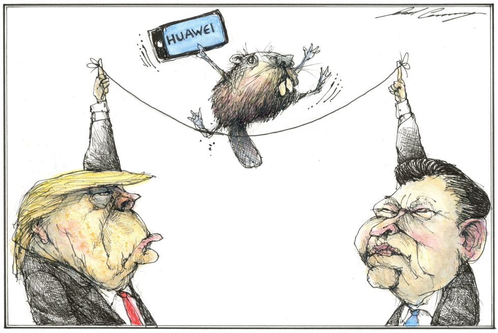 US and China make Canada walk tightrope