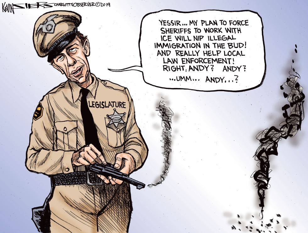  LOCAL NC SHERIFFS FORCED TO HELP ICE by Kevin Siers