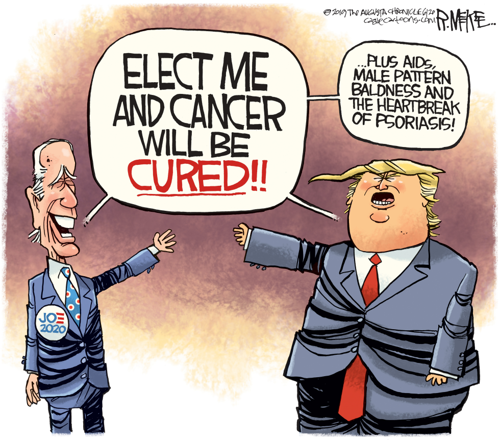  TRUMP BIDEN CURES by Rick McKee