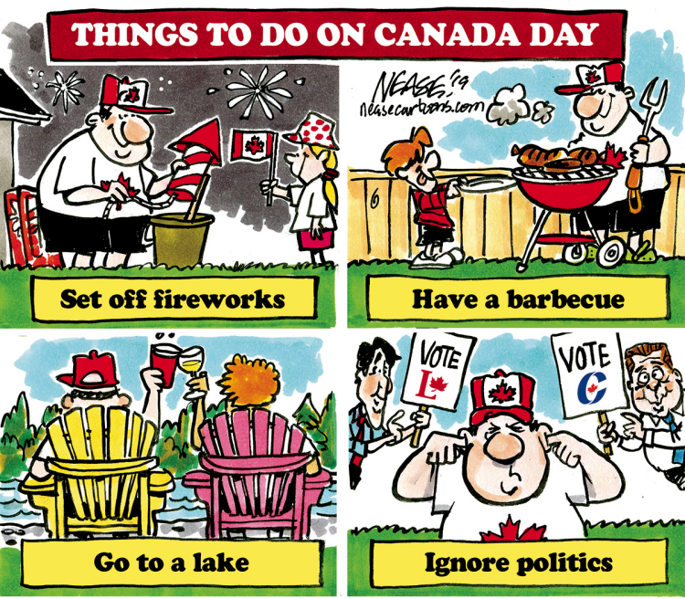 Happy Canada Day Funny Cartoons 