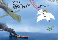 IRAN TRUMP AIRSTRIKES by Jeff Darcy