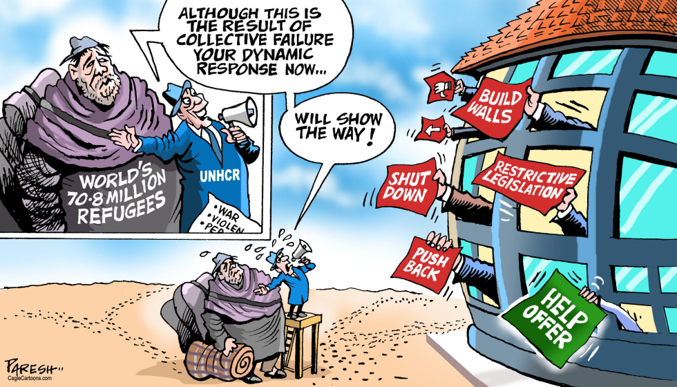  WORLD ON REFUGEES by Paresh Nath