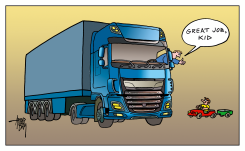 TRUCK DRIVER by Arend Van Dam
