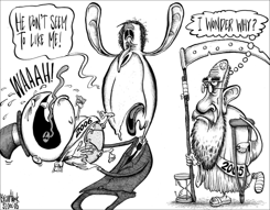 BUSH AND THE NEW YEAR by Brian Adcock