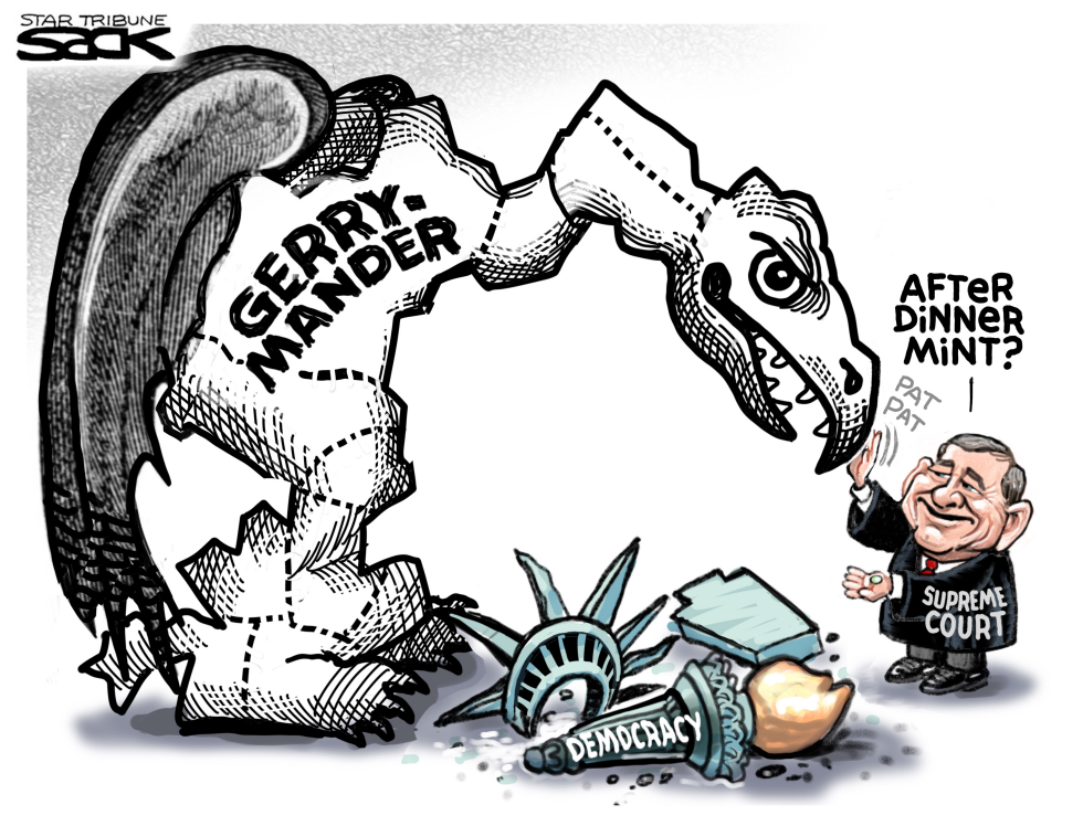  GERRYMANDER DINNER by Steve Sack