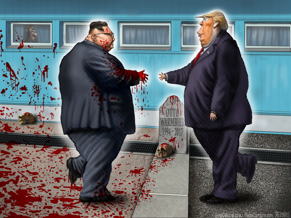 Trump Kim Jong Un North Korea DMZ