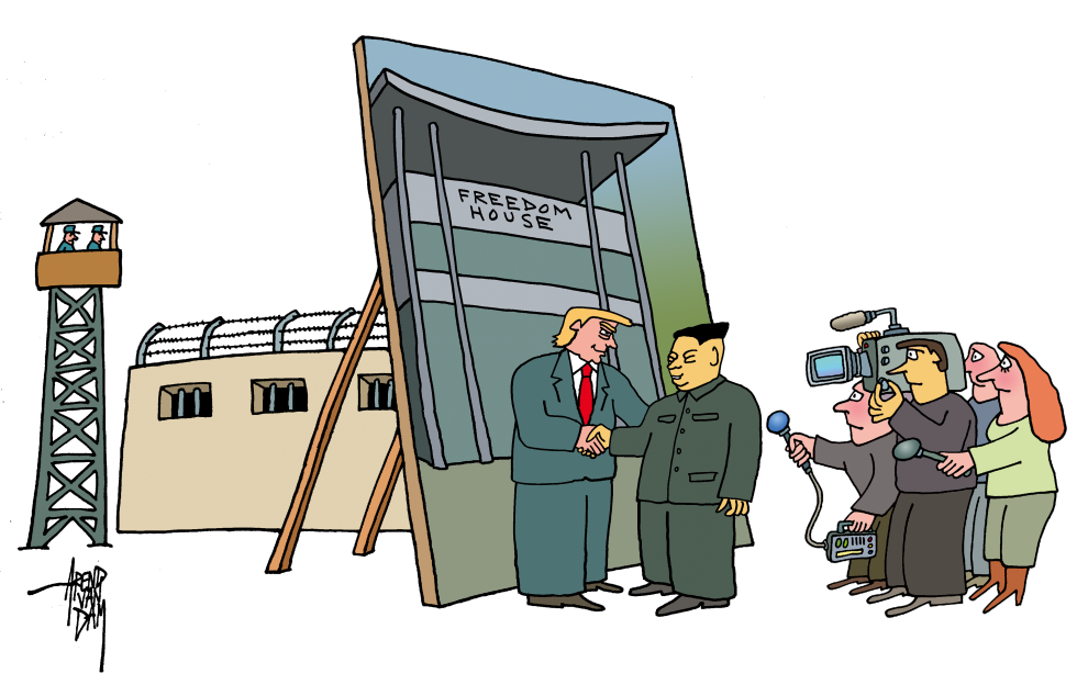 Trump into North Korea
