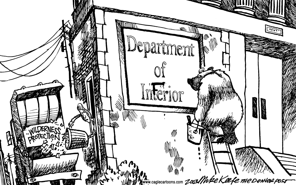  DEPARTMENT OF INFERIOR by Mike Keefe