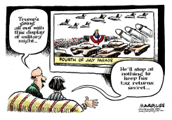 TRUMP FOURTH OF JULY PARADE by Jimmy Margulies