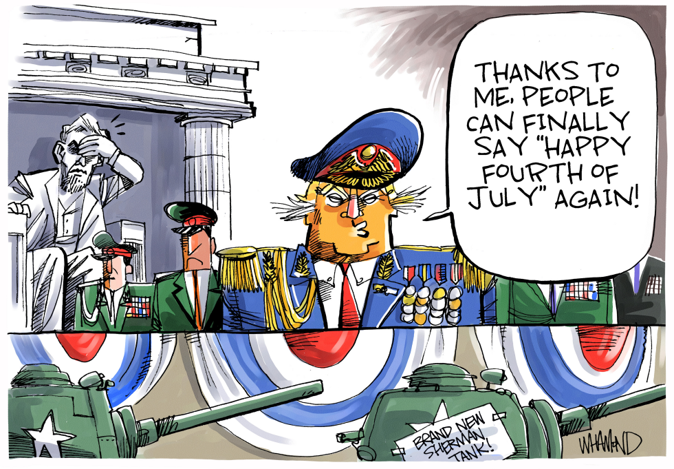  HAPPY FOURTH OF JULY by Dave Whamond