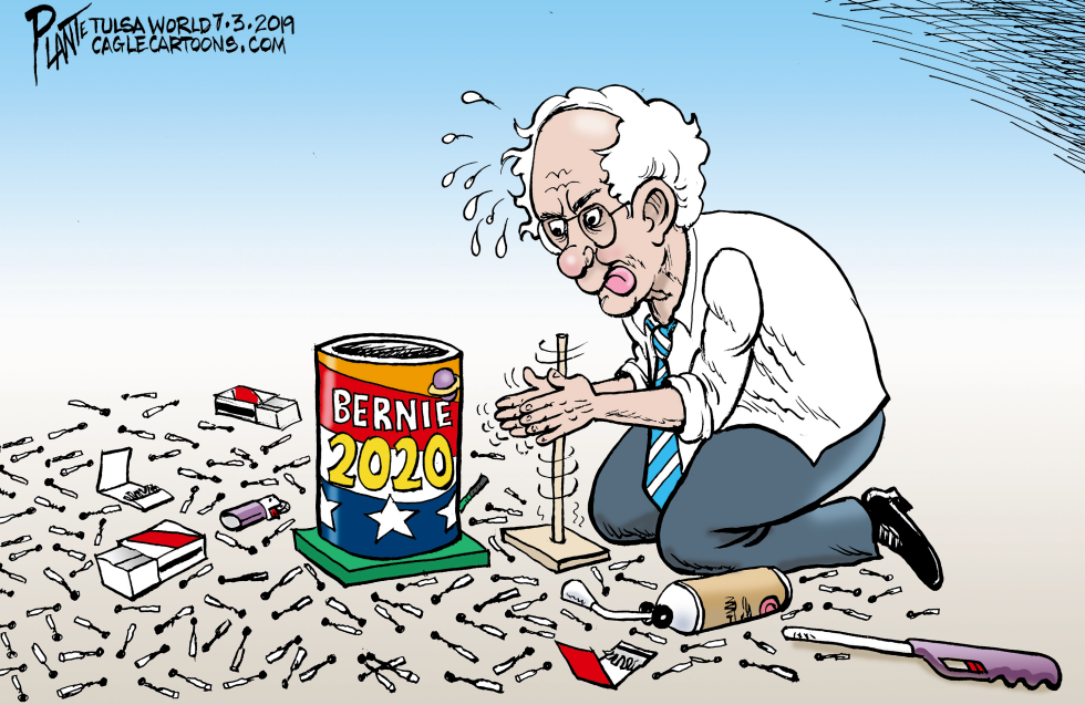  BERNIE SANDERS' FIREWORKS by Bruce Plante