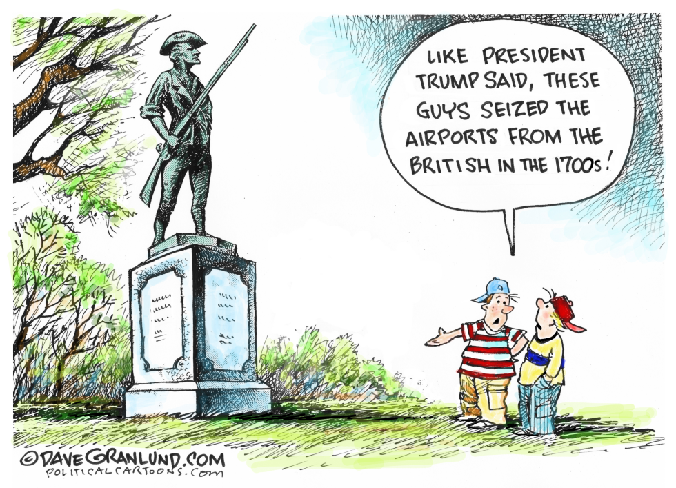  TRUMP HISTORY GAFFE by Dave Granlund