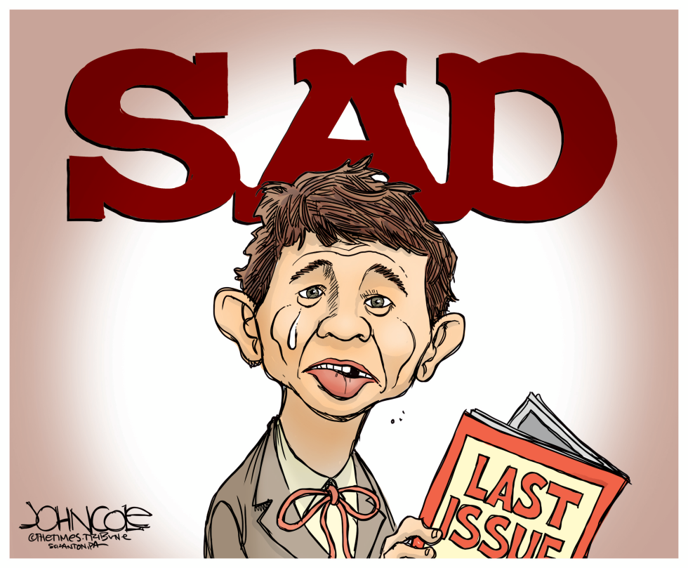  MAD MAGAZINE NEARS THE END by John Cole