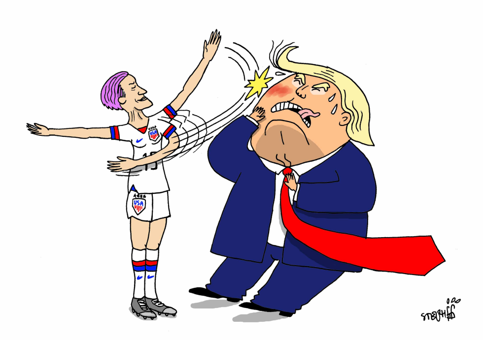 Megan Rapinoe vs Trump