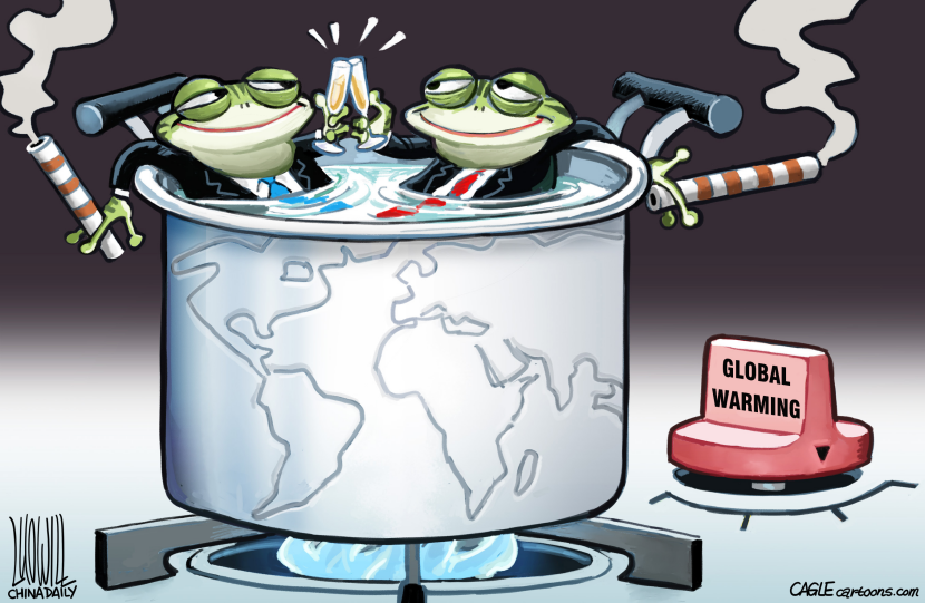 Warm boiled frog