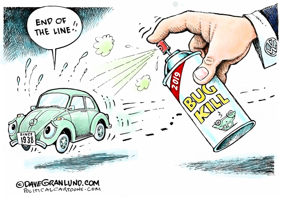  VW BEETLE END OF LINE by Dave Granlund