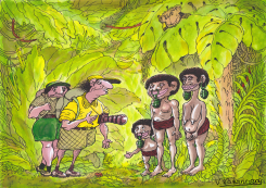 TOURISTS IN AFRICA by Vladimir Kazanevsky